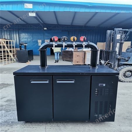 1.25米全自动黑色风冷啤酒机 可定制制冷保鲜酒吧售酒机