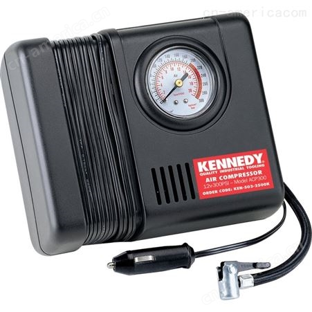 英国KENNEDY随车气泵(12V/3米电缆/300psi)/ 压力表/轮胎充气机KEN5032500K