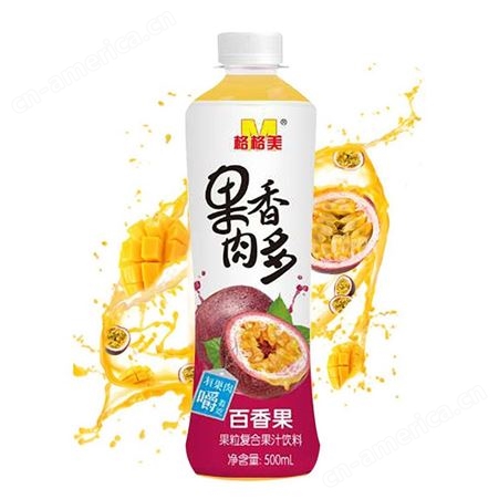 果肉香多百香果复合果汁饮料500ml夏季饮品商超渠道