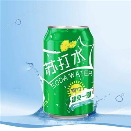 苏打水易拉罐装310毫升夏季饮品果味饮料商超渠道