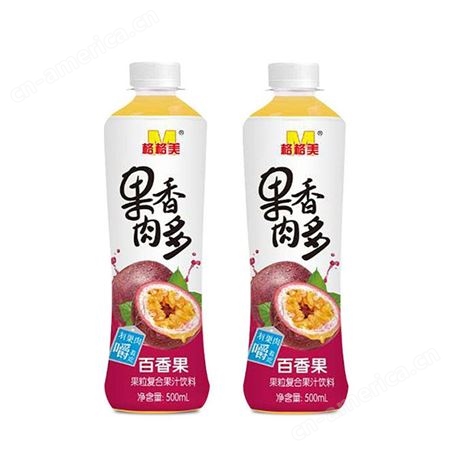 果肉香多百香果复合果汁饮料500ml夏季饮品商超渠道