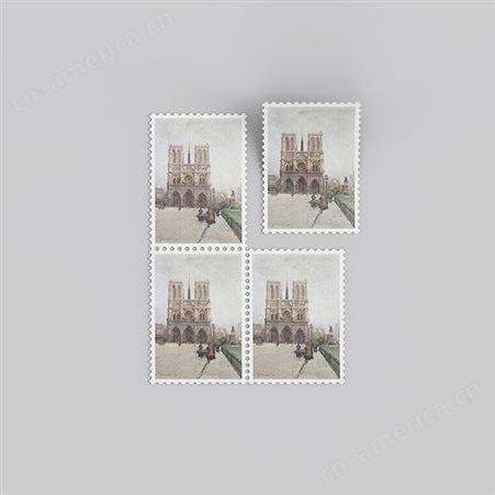 [邮票样机]视觉传达设计邮票图案信封邮寄VI智能贴图效果图展示
