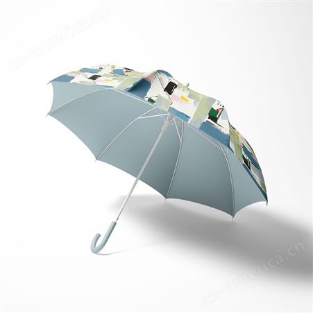 YJ032伞长柄雨伞图案设计文创作品品牌VI智能展示PSD分层样机素材