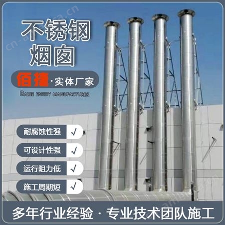 双层保温烟囱 柴油发电机净化塔废气高空排放烟道 可定制