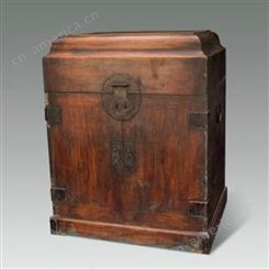 上海市老红木箱子收购     老红木梳妆盒回收   老黄花梨箱子回收
