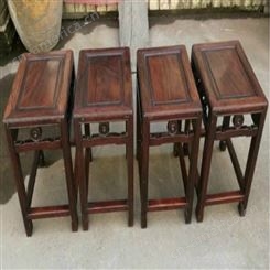 上海市老方凳回收   老红木鸭蛋登高价回收