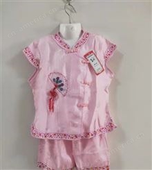 粉色儿童民族服装 设计风格时尚款式简约大方