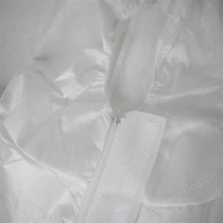 科美 一次性 白色连体防护衣 无纺布透气膜