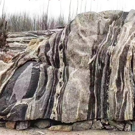 天然泰山石 大型雪浪石 园林景观风景石 文建石材