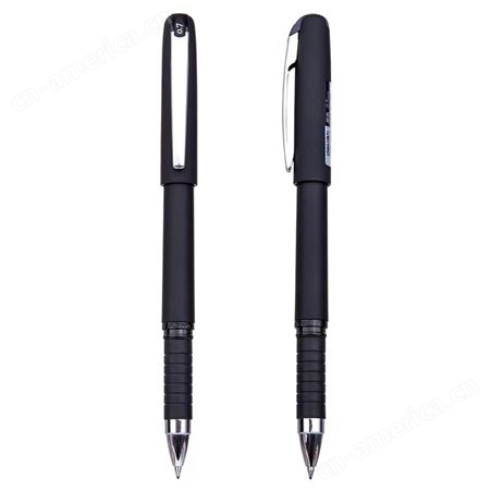 得力S822办公商务中性笔0.7mm头笔尖（黑色）12支/盒