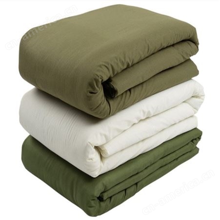 绿色棉花床垫热熔褥子 学生宿舍床上用品 防潮救灾物资劳保可用