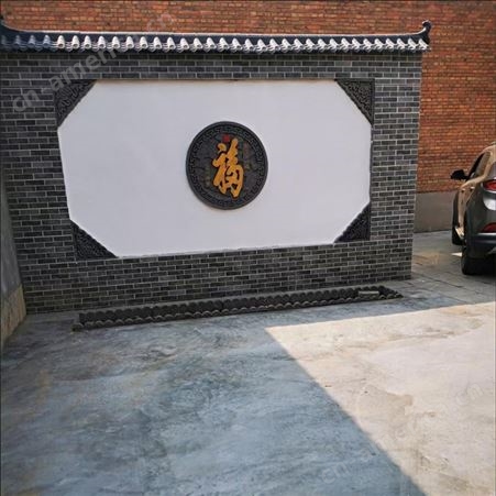 永鼎彩绘砖雕厂专业雕刻大型影壁墙浮雕生产镂空花窗可定制