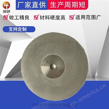 利研直径200电镀金刚 石磨盘用于硬性材料加工无孔金刚石电镀磨盘