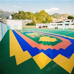 室外篮球场拼装式悬浮地板幼儿园室外专用塑料地板