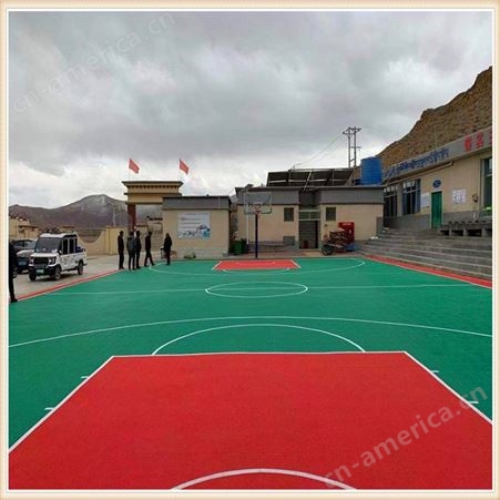 添速篮球场拼装地板 软连接悬浮地板 面层哑光处理