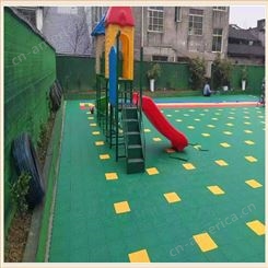 室外运动篮球场材质 添速悬浮地板 幼儿园室外拼接地垫