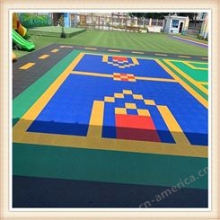 悬浮地垫 幼儿园室外拼装地板 篮球场地胶 户外操场体育跑道防滑地板