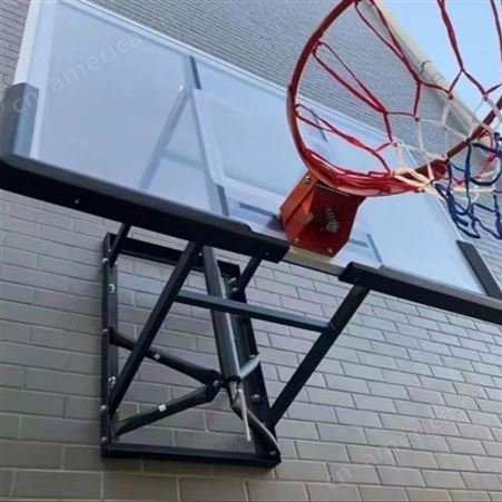 吊顶悬空篮球架 墙壁折叠升降篮球框 电动手动培训儿童篮球架子