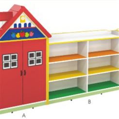 梦航玩具广州幼儿园配套设施3层分区别墅小熊多啦A梦造型玩具柜