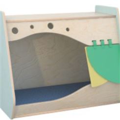 梦航玩具广州幼儿园儿童画架多层板转角柜美术晾干架椅衣帽柜2层4格柜